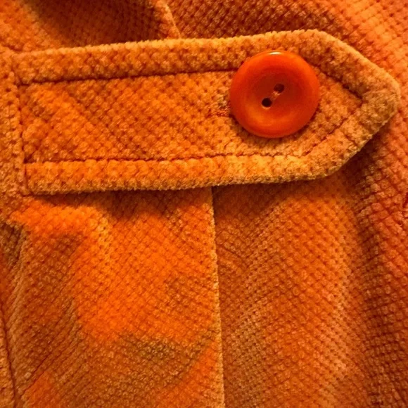 Idra Coral Corduroy Toggle Coat Size 4 – Faux Pockets - Picture 7 of 16